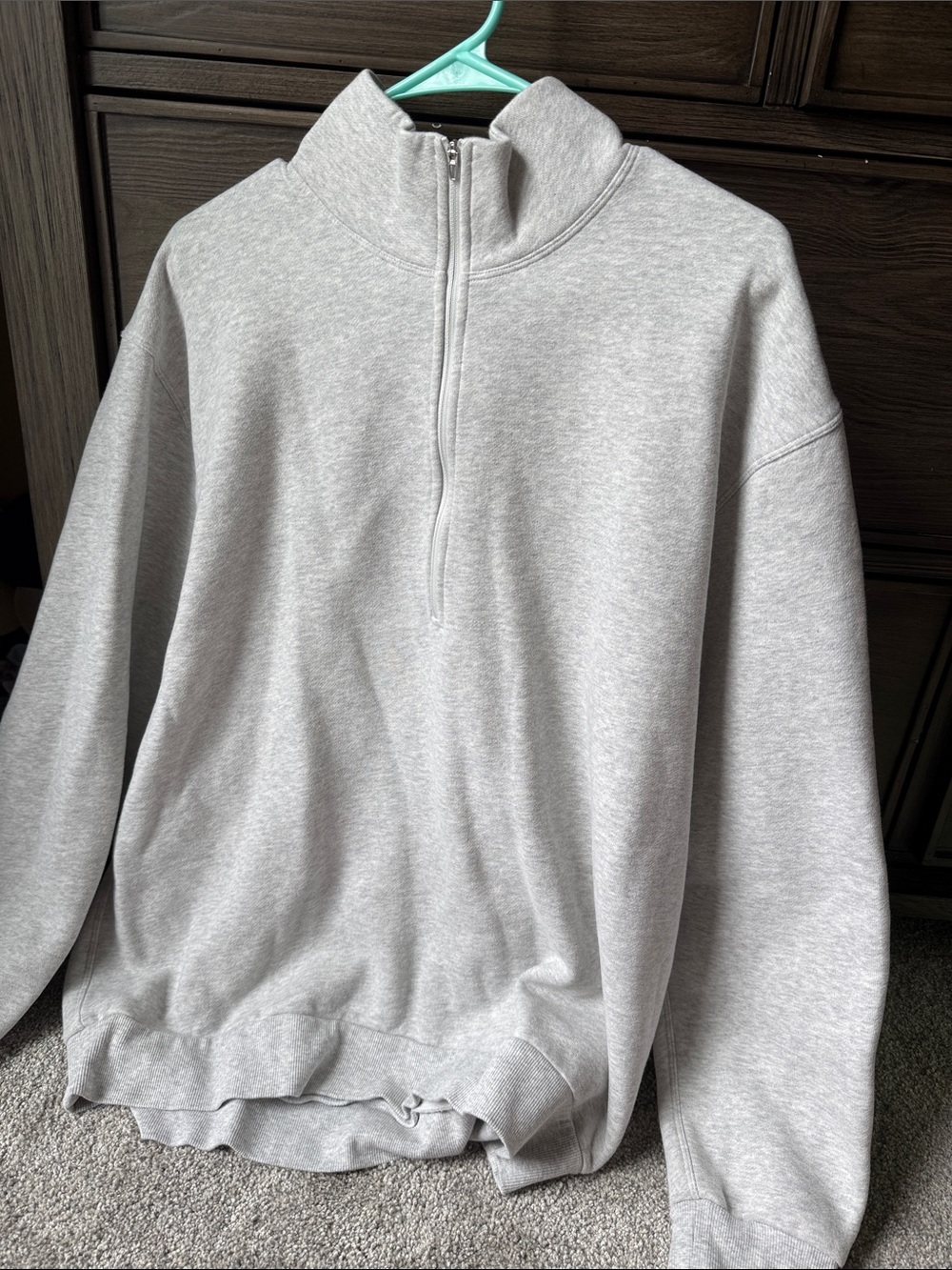 Light Gray Lululemon Half-Zip Men’s Sweater